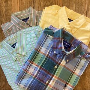 Ralph Lauren 100% Cotton Boys Dress Shirts set of 4, like-new condition L/Sleeve